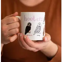 Hooters Ceramic Bird Pun Mug