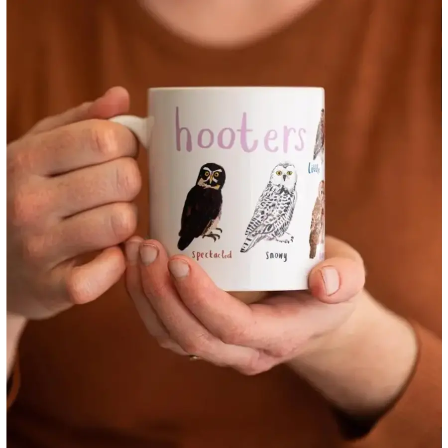 Hooters Ceramic Bird Pun Mug