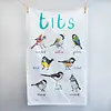 Sarah Edmonds Illustration Tits Bird Cotton Tea Towel
