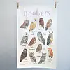 Sarah Edmonds Illustration Hooters Bird Cotton Tea Towel