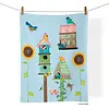 WerkShoppe Birdhouse Lane Cotton Tea Towel
