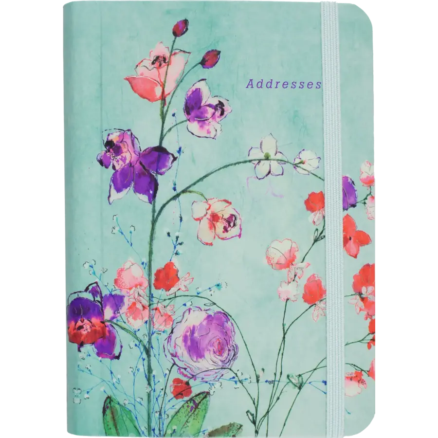 Fuchsia Blooms Address Book
