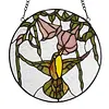 River of Goods HB & Hibiscus Stained Glass Window Panel