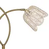 River of Goods 61"H Metal Floor Lamp w/ Rattan Shades