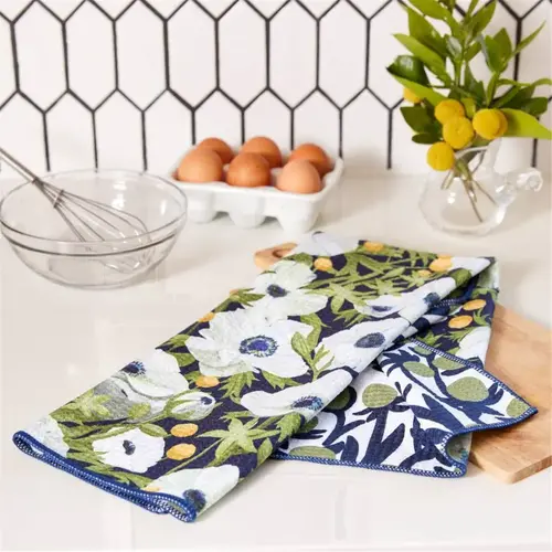  Rockflowerpaper Anemone Poppy Tea Towel 