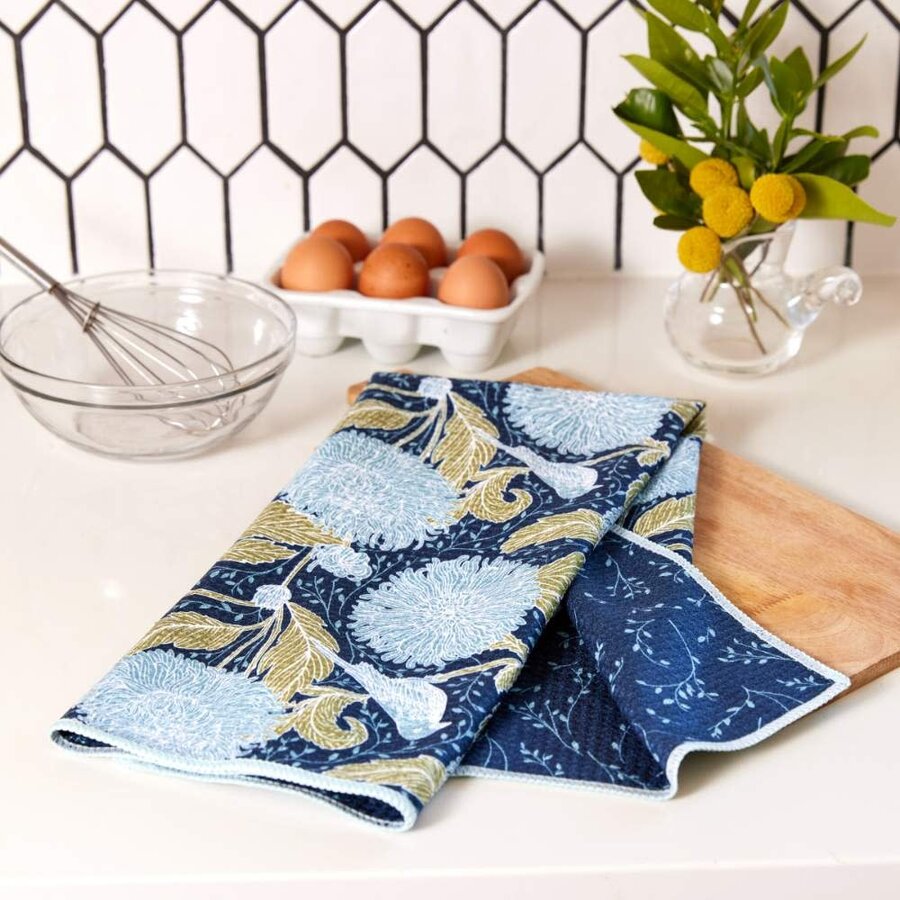Chrysanthemum Bird Tea Towel