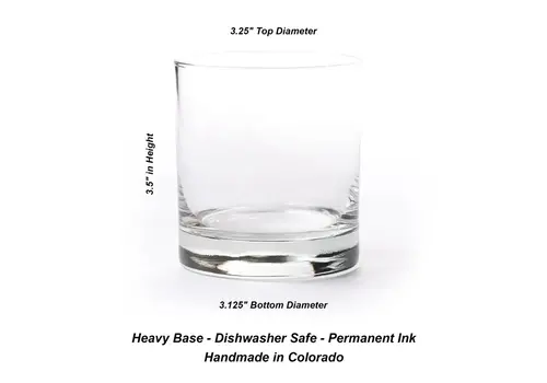  Black Lantern Poppy Flower Whiskey Glass 