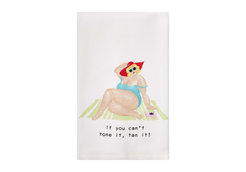  Mud Pie Can't Tone It, Tan It Towel 