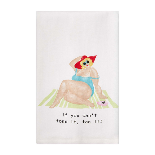  Mud Pie Can't Tone It, Tan It Towel 