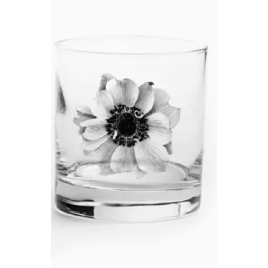 Poppy Flower Whiskey Glass