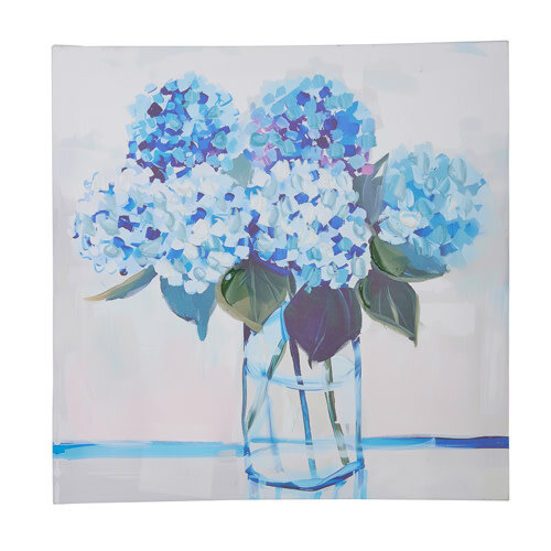 16" Blue Floral Wall Art   16" Blue Floral Wall Art