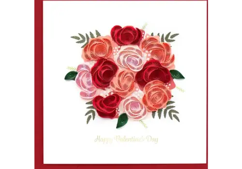  Quilling Cards Valentine's Day Bouquet Card 