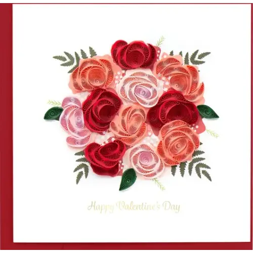  Quilling Cards Valentine's Day Bouquet Card 