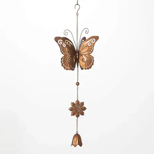  Sullivans Large Metal Butterfly Chime 