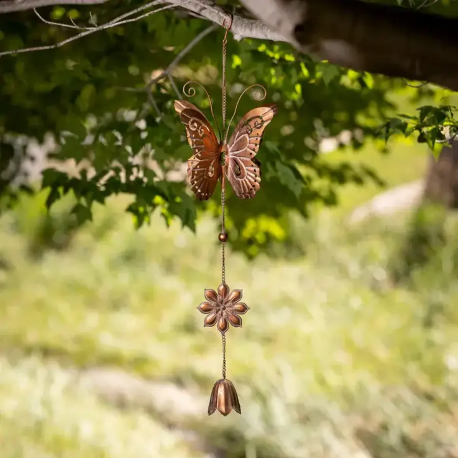 Large Metal Butterfly Chime