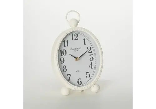  Sullivans White Desk Clock 