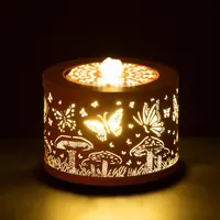 Butterfly & Mushroom Tabletop Illuminated Fountain