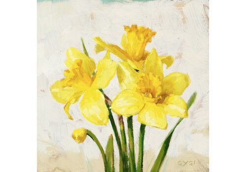  Sullivans Daffodils Giclee Wall Art 5" x  5" 