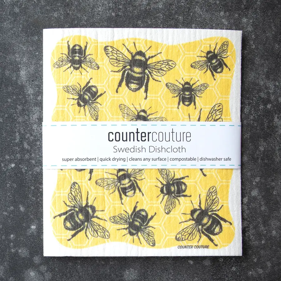 Bees Swedish Dishcloth