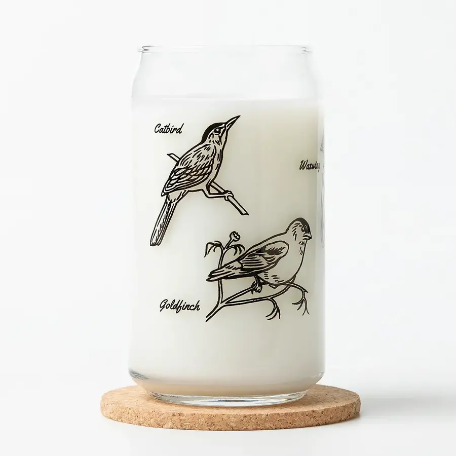 Bird Beer Can Glass