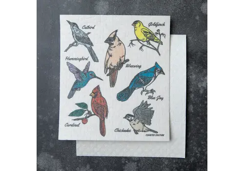  Counter Couture Birds Swedish Dishcloth 