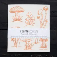 Mushrooms Swedish Dishcloth