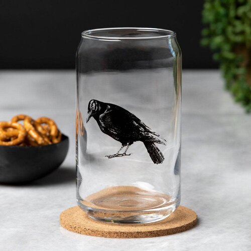  Counter Couture Crow Beer Can Glass 
