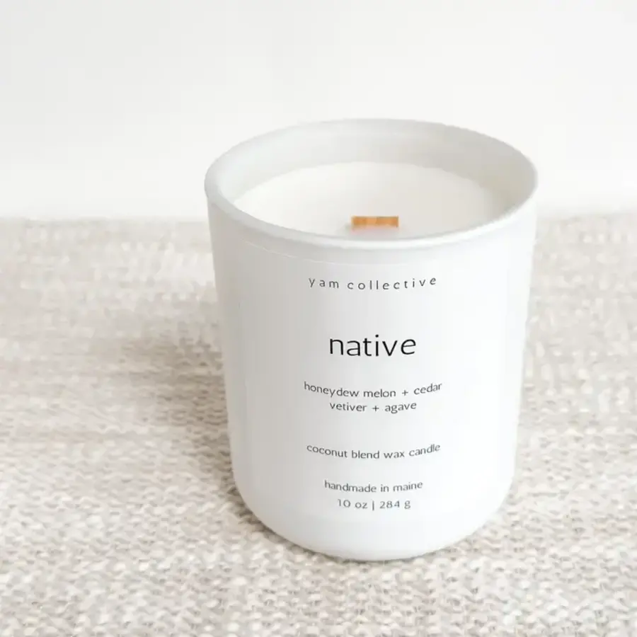 Matte White Candle NATIVE