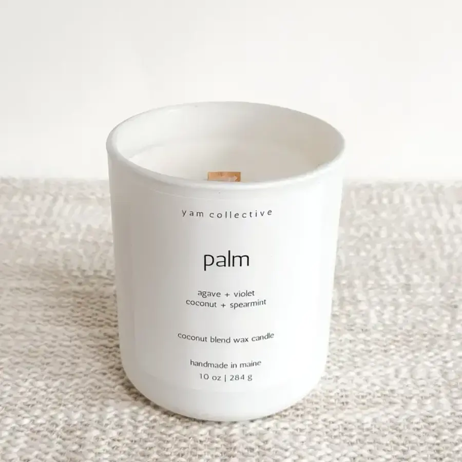 Matte White Candle PALM