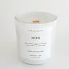yam collective Matte White Candle XOXO