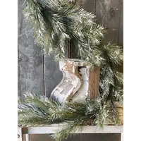 6' Silver Fir Garland with Snow
