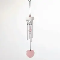 Rose Quartz Heart Chime