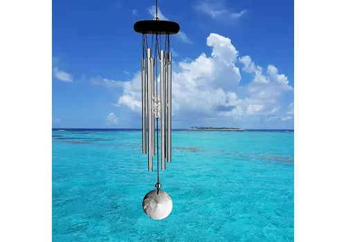  Woodstock Chimes Crystal Meditation Chime SIlver 