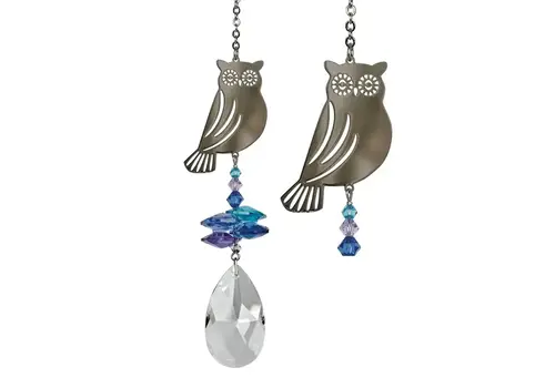  Woodstock Chimes Crystal Fantasy Suncatcher Owl 