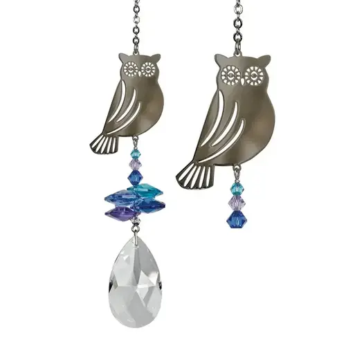  Woodstock Chimes Crystal Fantasy Suncatcher Owl 