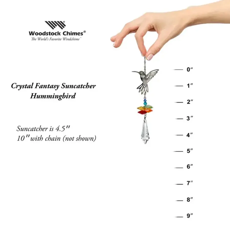 Crystal Fantasy Suncatcher Hummingbird