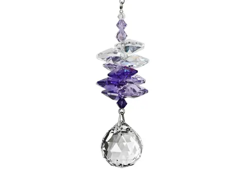  Woodstock Chimes Crystal Sunrise Cascade Suncatcher Purple 