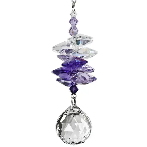  Woodstock Chimes Crystal Sunrise Cascade Suncatcher Purple 