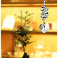 Crystal Heart Cascade Suncatcher Ice
