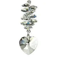Crystal Heart Cascade Suncatcher Ice