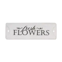 Fresh Flowers Metal Wall Decor