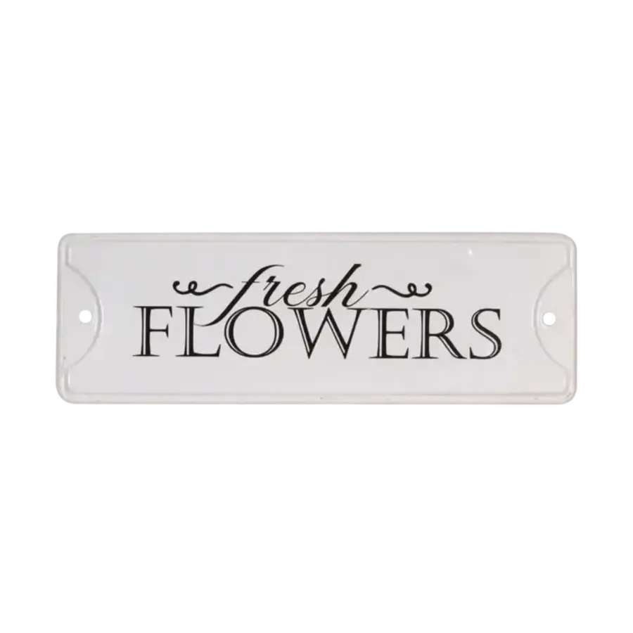 Fresh Flowers Metal Wall Decor
