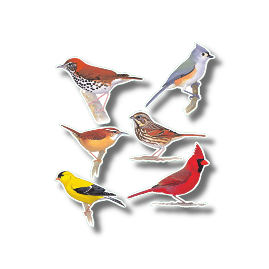 Favorite Songbirds Nature Stickers