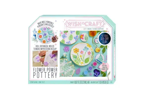  Bright Stripes Wish*Craft Flower Power Pottery 