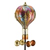 Swirl Balloon Spinner Solar Stake - Orange
