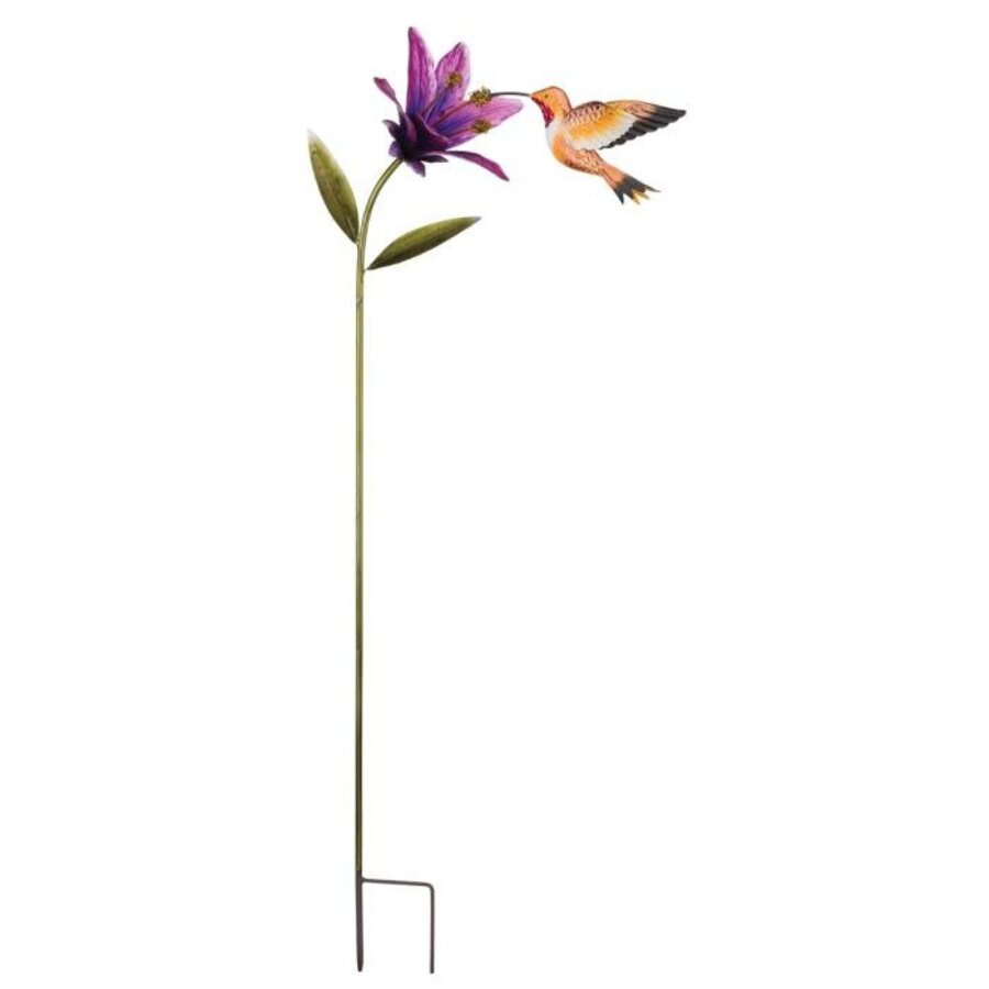 Hummingbird Flower Stake Rufous