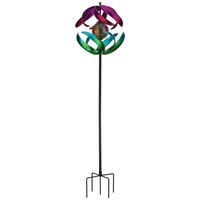 Solar Vertical Wind Spinner - Swirl