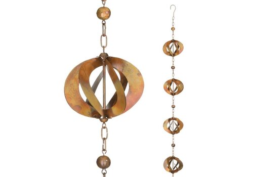  Copper Spinner Rain Chain 