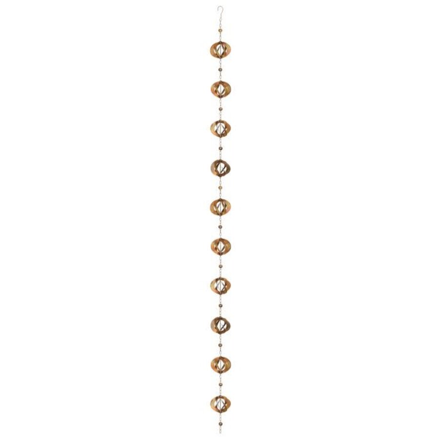 Copper Spinner Rain Chain