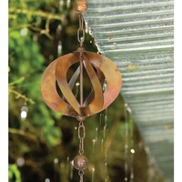 Copper Spinner Rain Chain